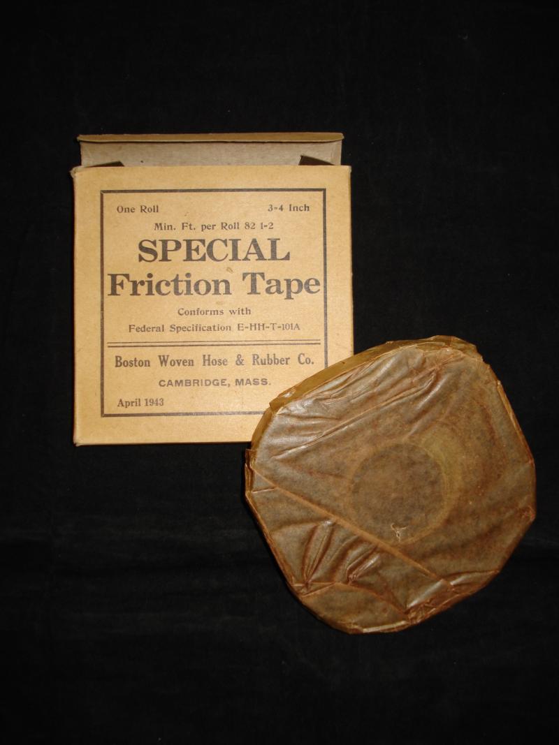 WW2 U.S Issue Special Friction Tape, 1943 Dated