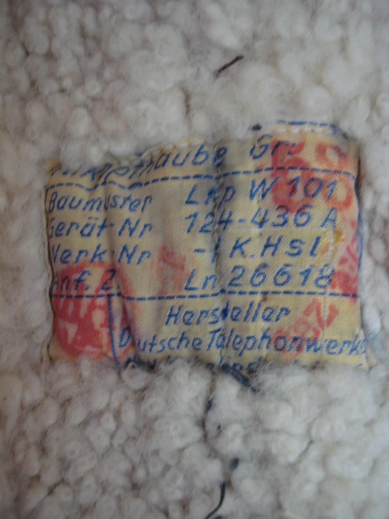 WW2 Luftwaffe LKpW101 Flying Helmet