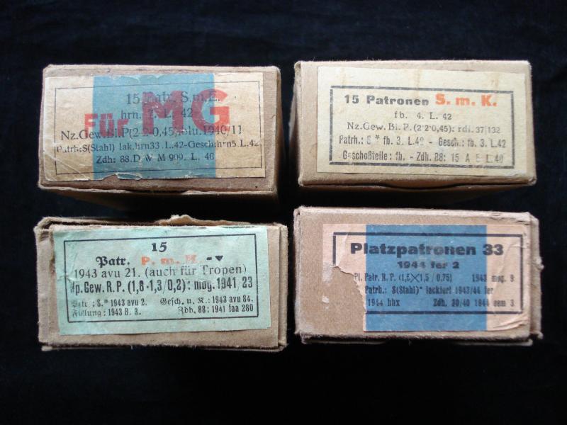 WW2 German 7.92 Ammunition Packets