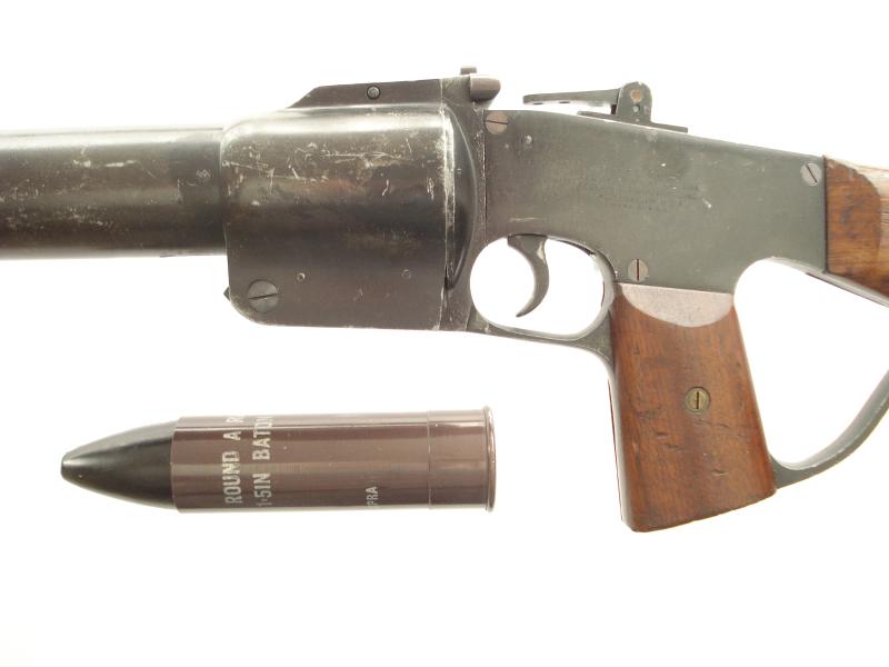 Deactivated Federal Riot Gun & L2A2 Baton Round