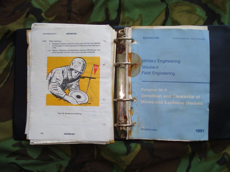 Post-War British Mine Clearance Ring File