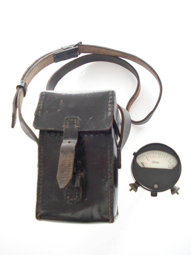 WW2 German Resistance Meter & Case, 1940 Dated