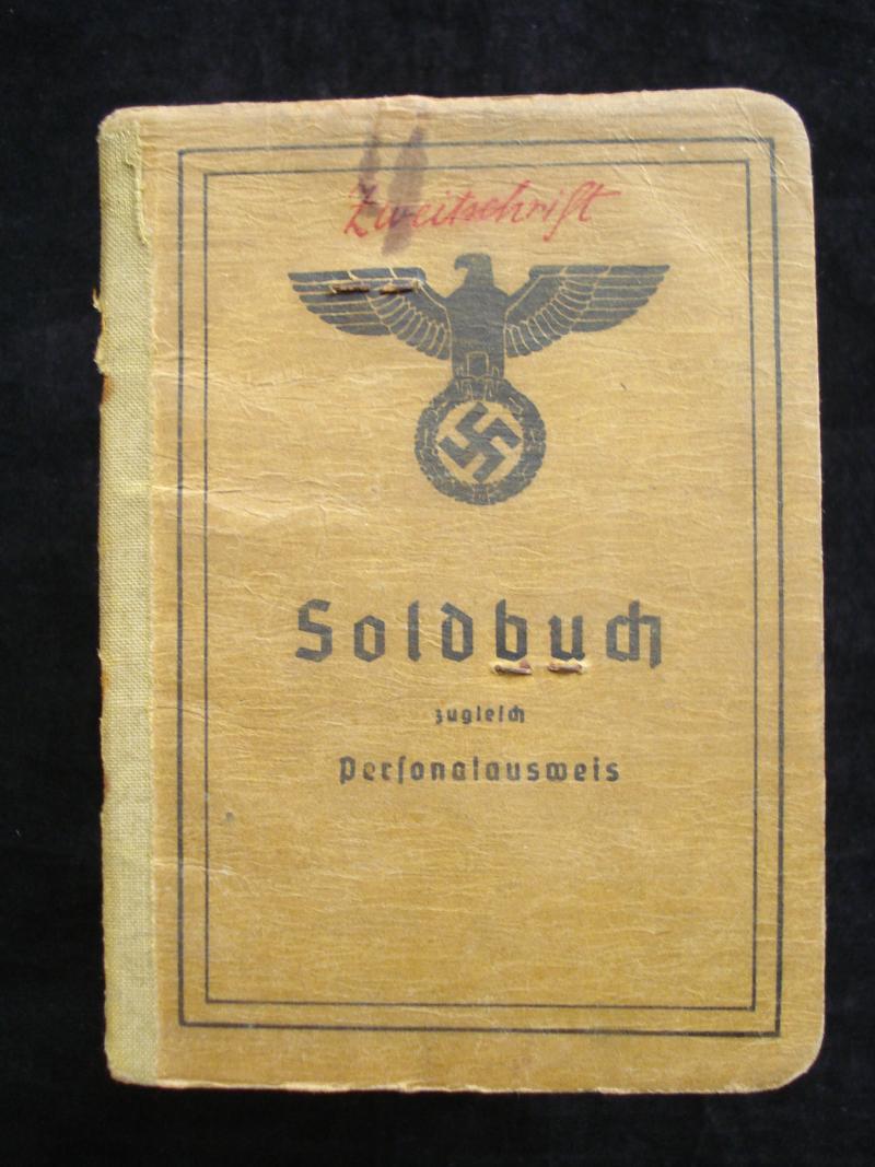 WW2 Soldbuch To Infantry Gefreiter