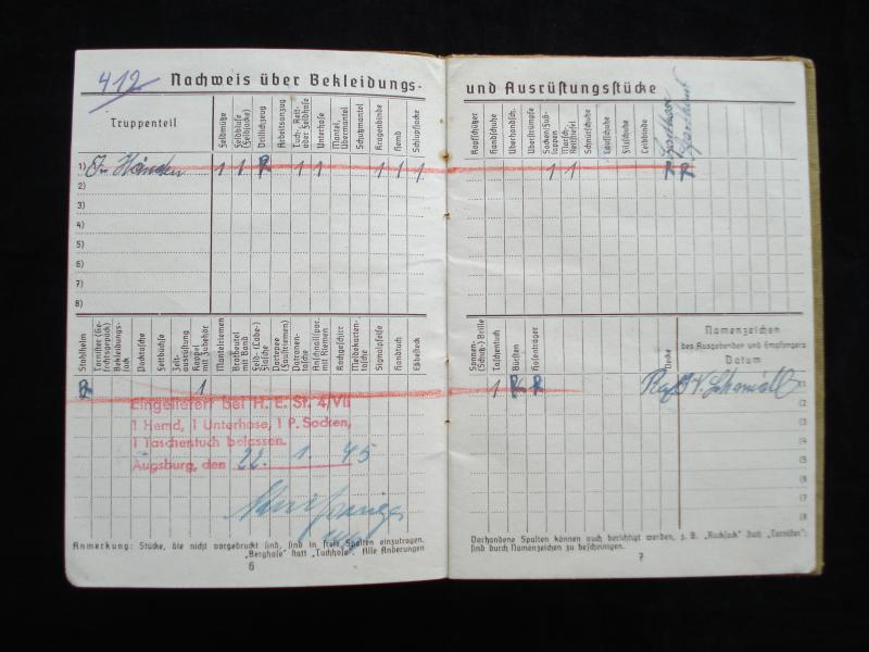 WW2 Soldbuch To Infantry Gefreiter