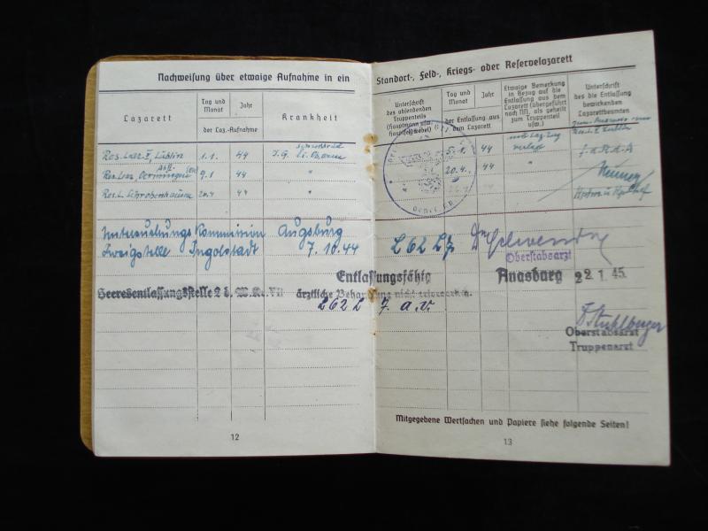WW2 Soldbuch To Infantry Gefreiter