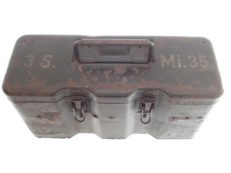 WW2 German S-Mine Steel Transit Box