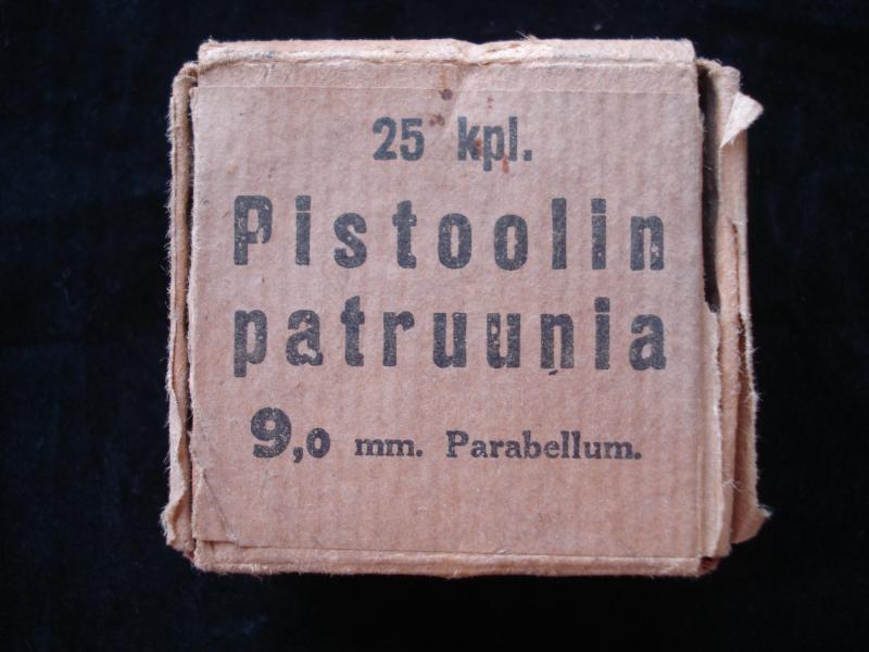 WW2 Finnish 9mm Para Cartridge box