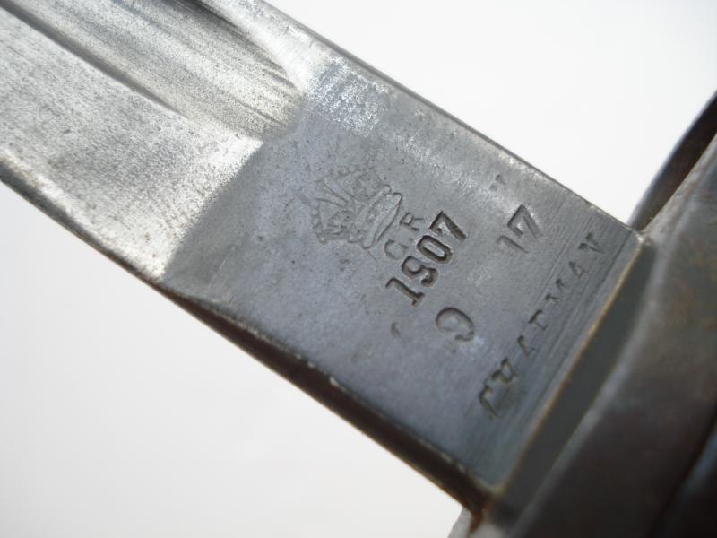 WW1 British 1907 Pattern Bayonet, Chapman 1917
