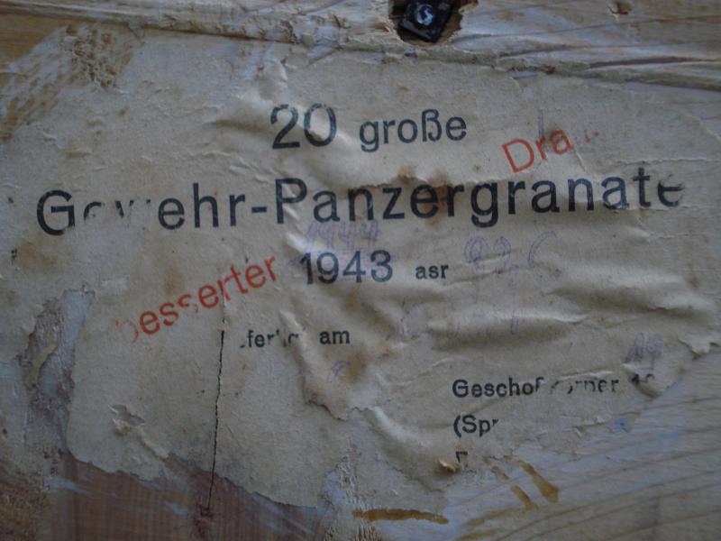 WW2 German Large Anti-Tank Rifle Grenade Transit Crate