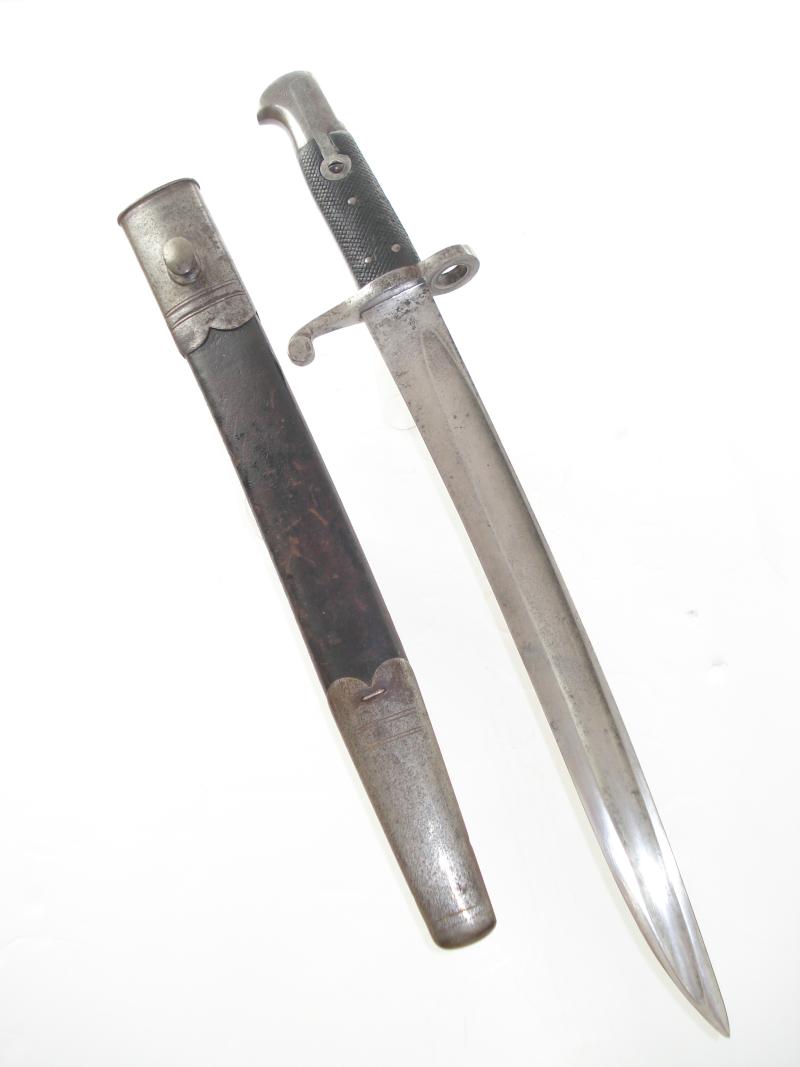 British Shortened Yataghan Bayonet, Double Bushed For .303